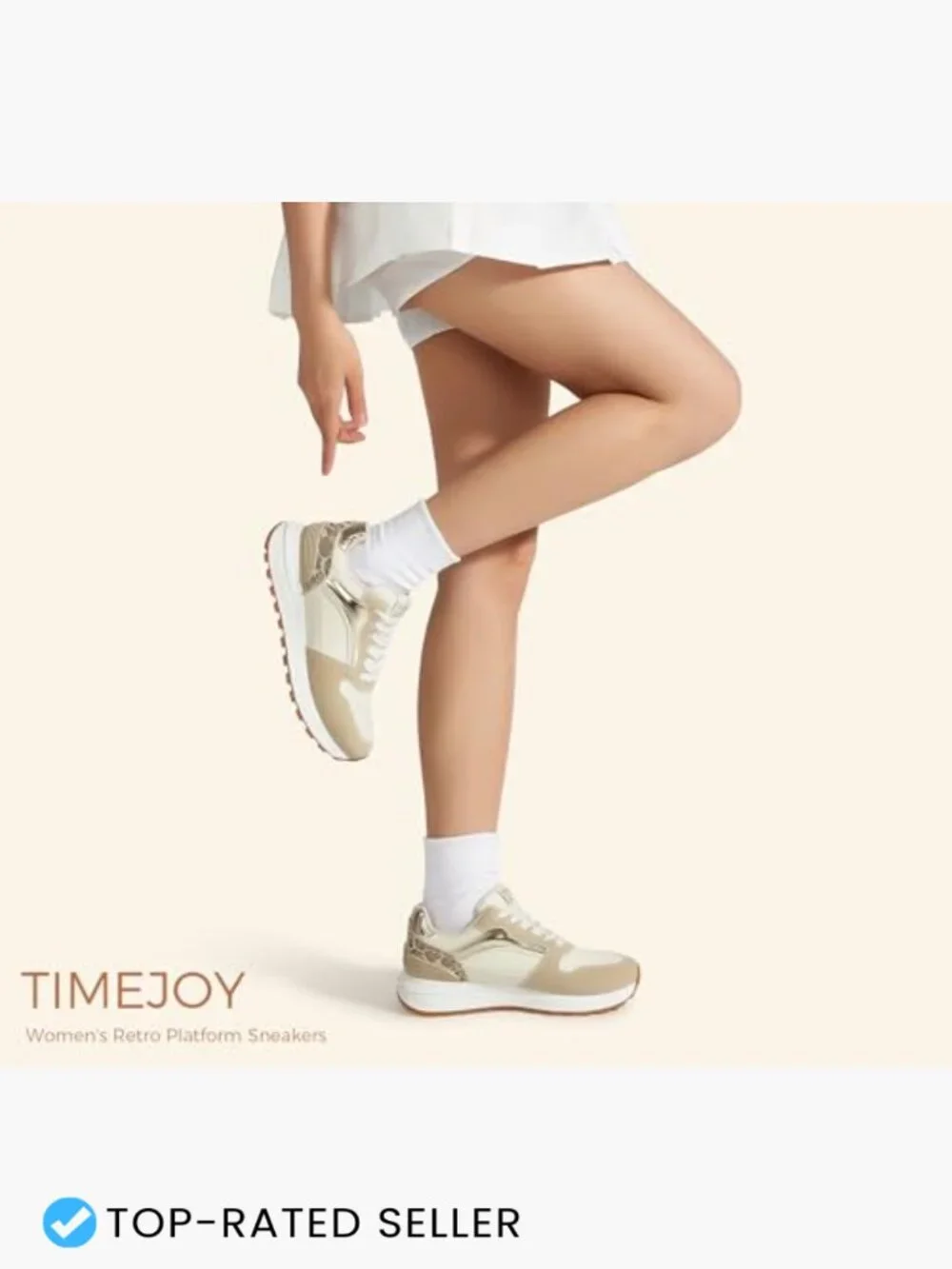 Retro Chic Lace-Up Platform Sneakers Colorblock Comfy Walking Women's Shoes
